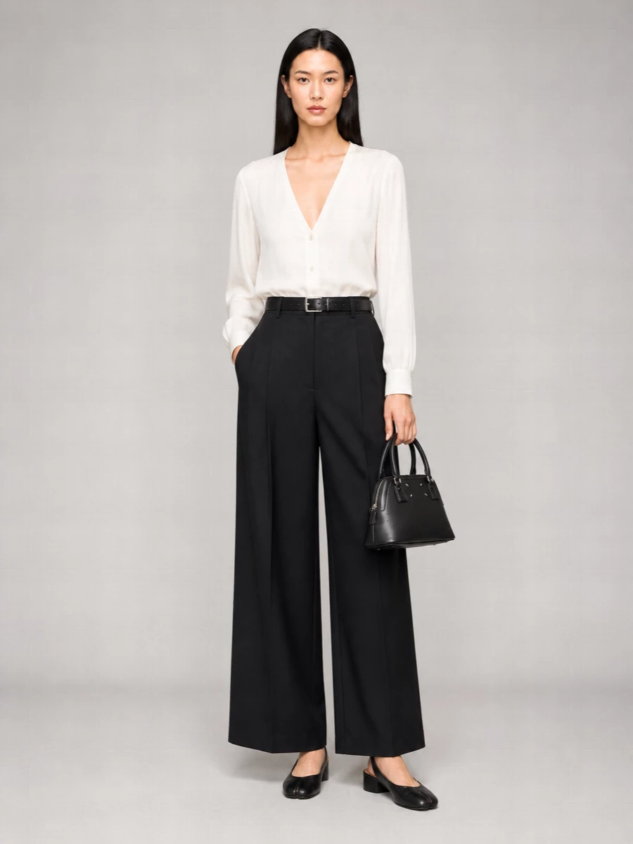Maison Margiela Wide-Leg Trousers