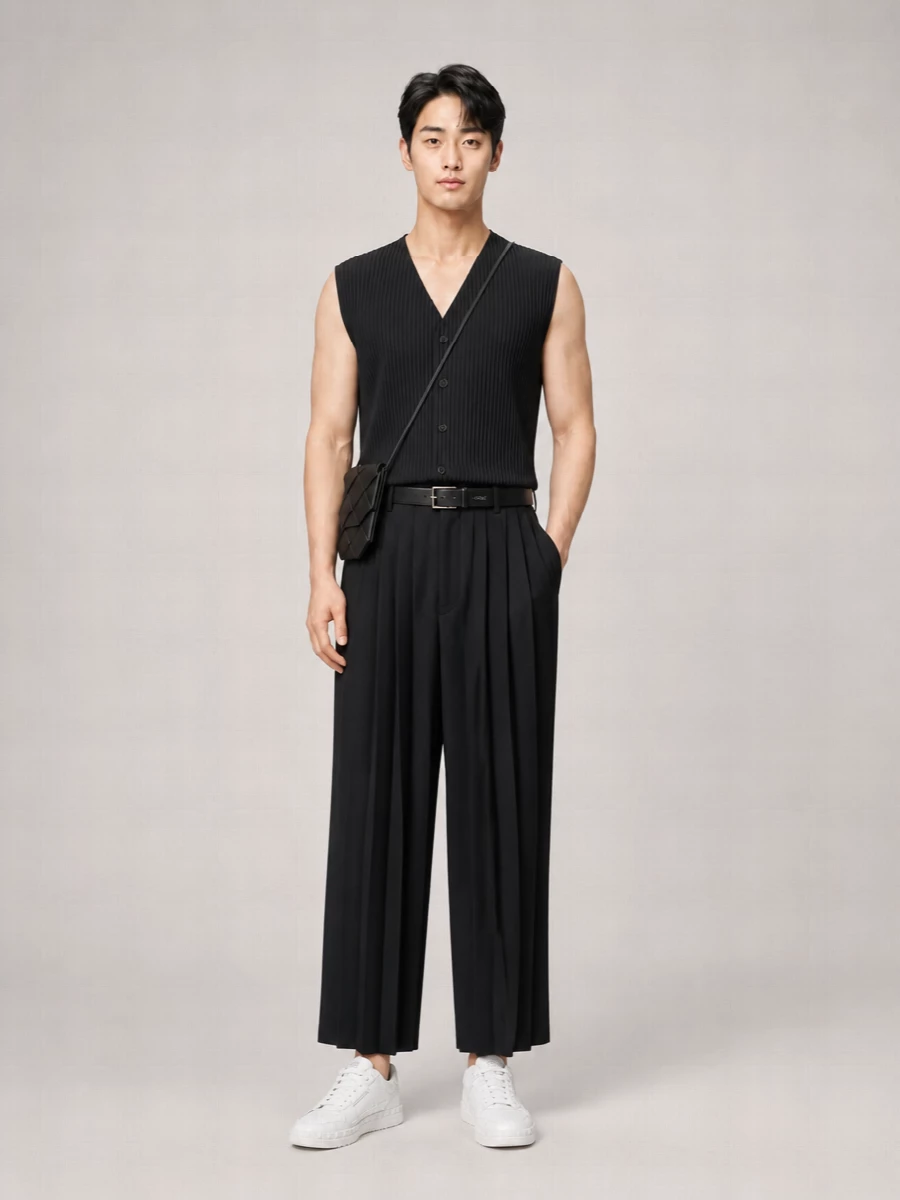 Homme Plisse Issey Miyake Polyester Tank Top