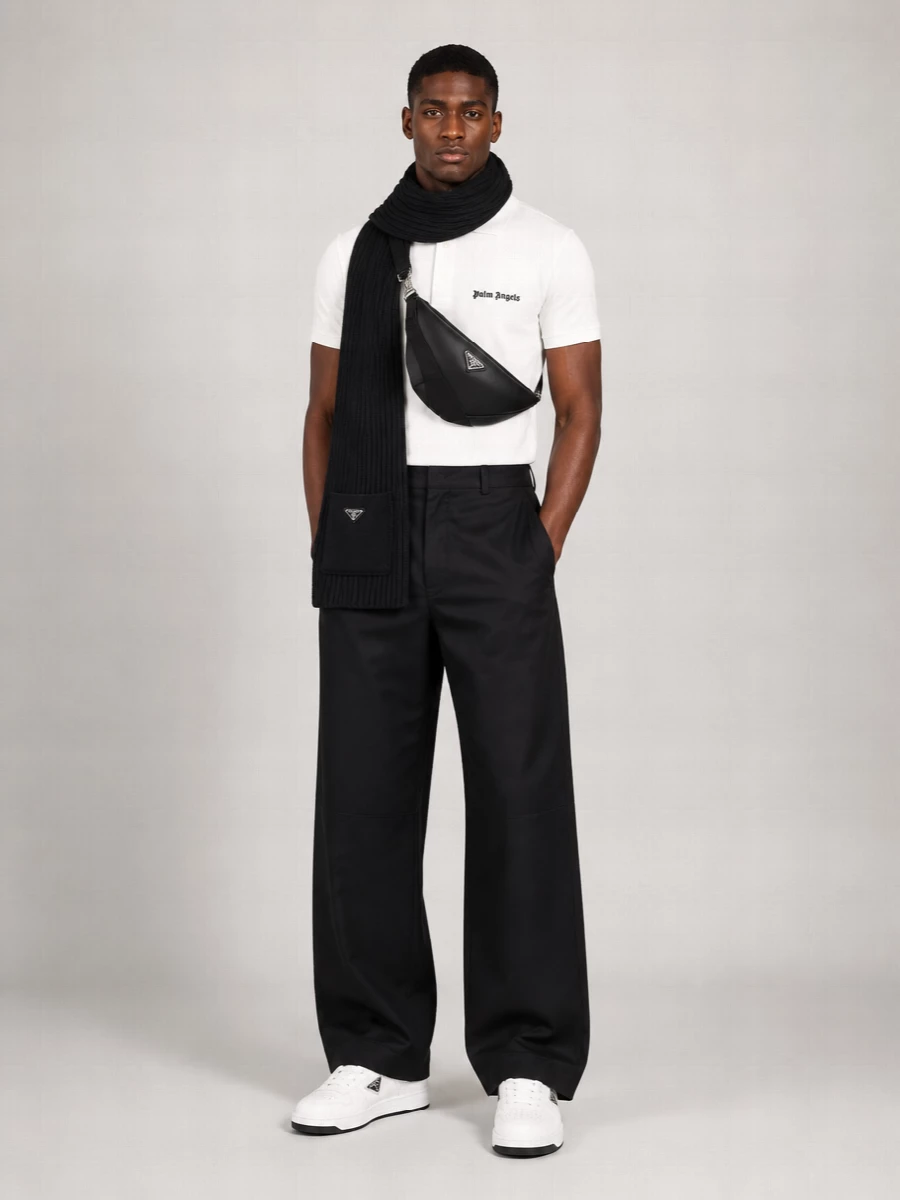 Palm Angels Cotton Piqué Polo Shirt