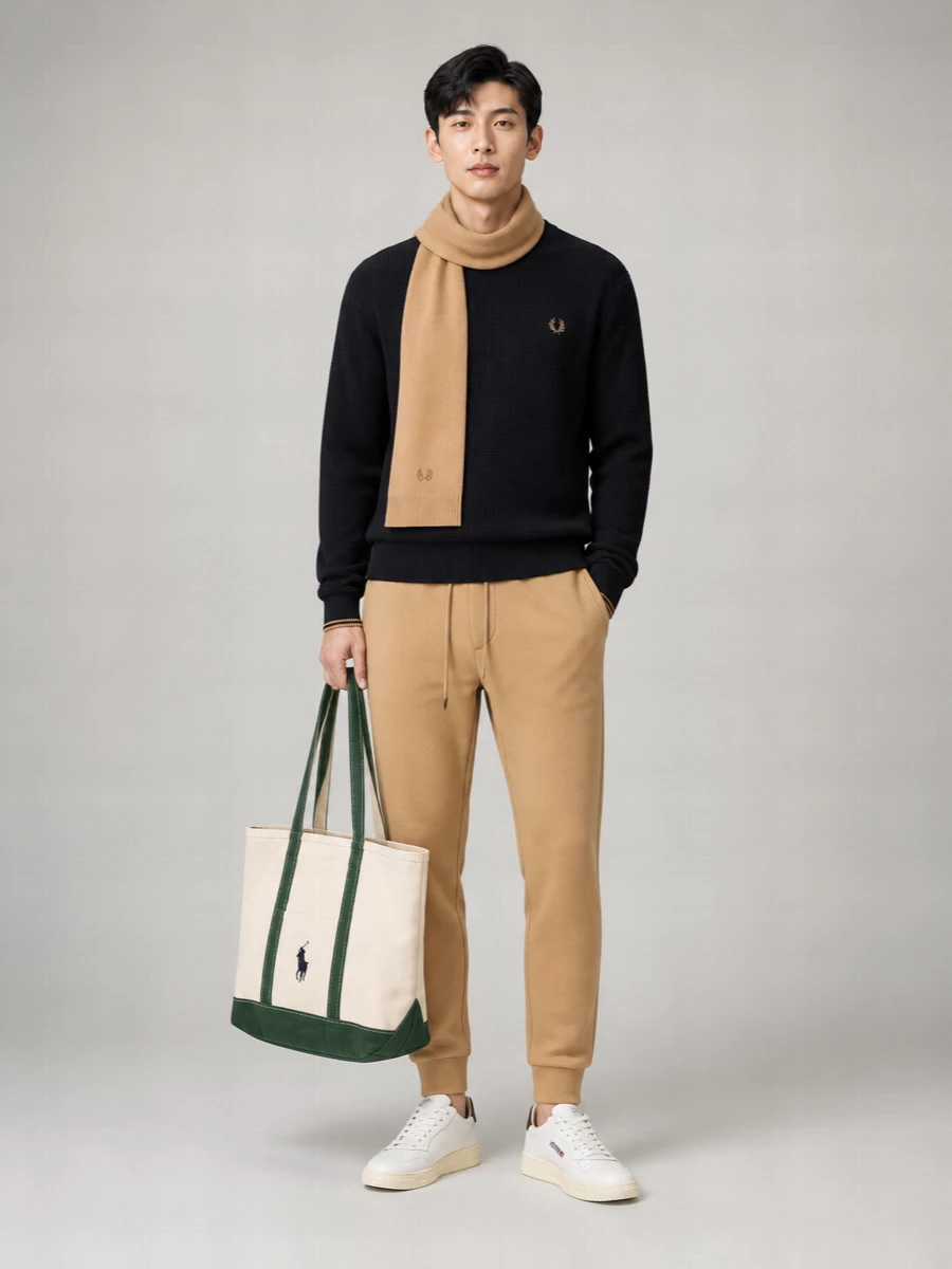 Autry Leather Suede Logo-Lace Low-Top Sneakers