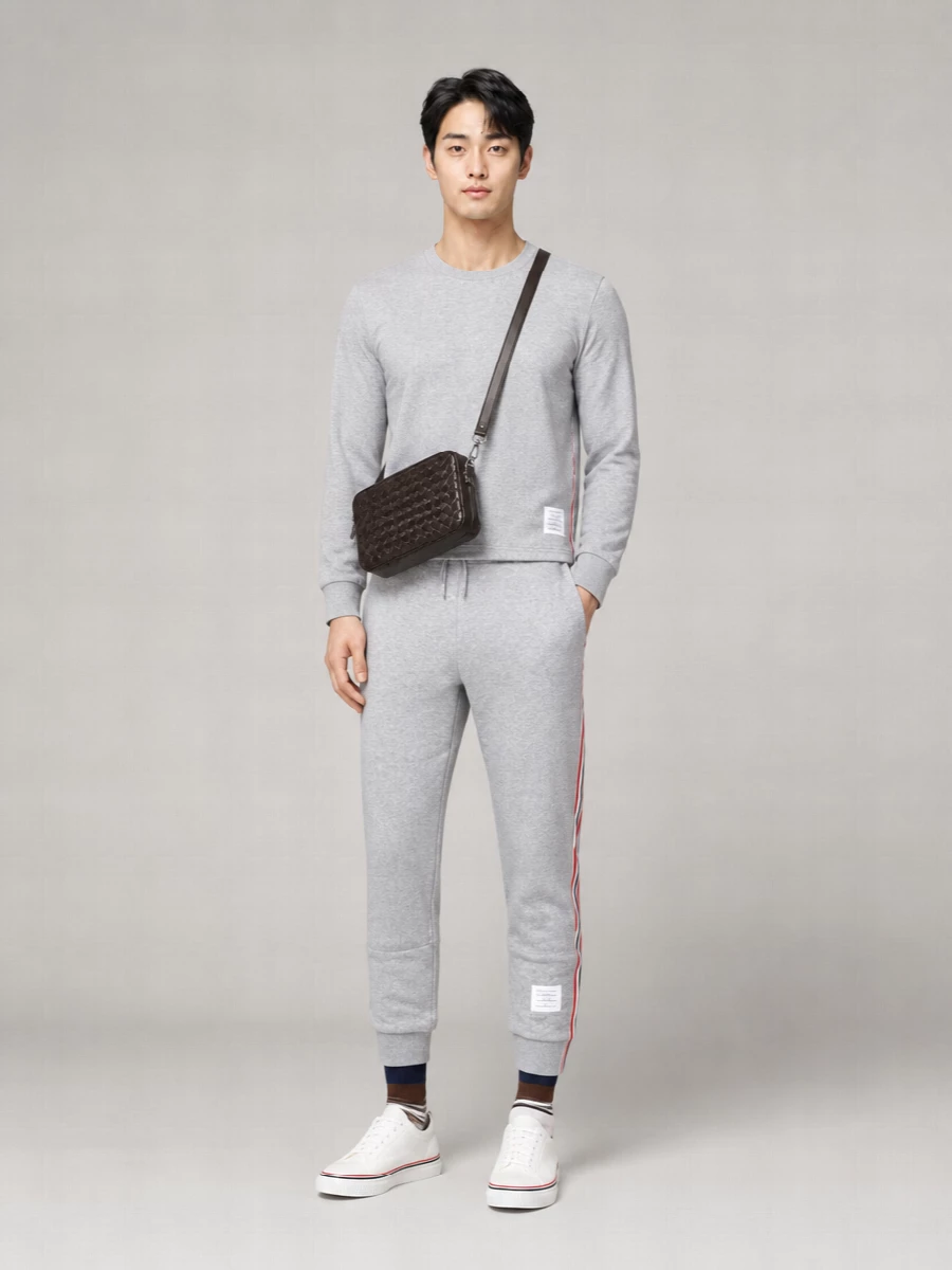Thom Browne Cotton Oversized Long Sleeve T Shirt