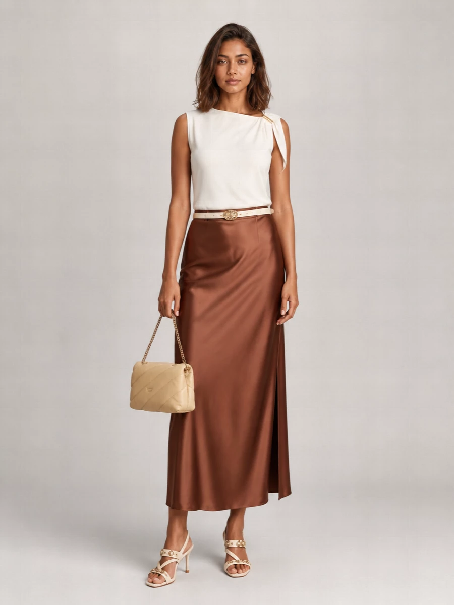 Pinko Asymmetric Midi Skirt