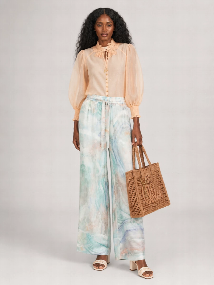 Chloé Raffia Tote Bag