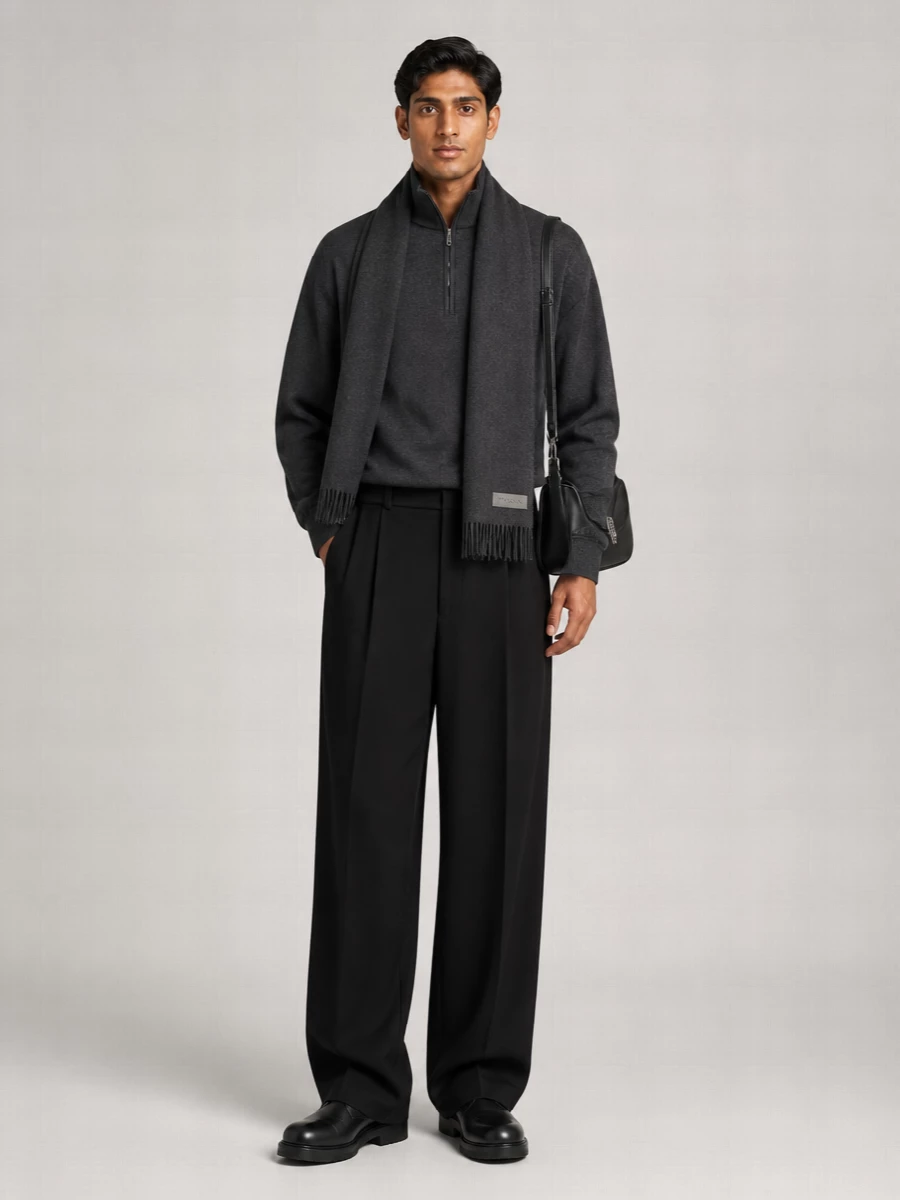 Balenciaga Cotton Half Zip Sweatshirt