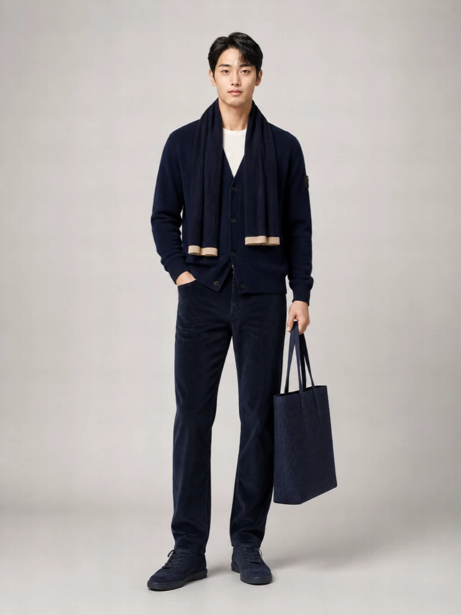 Stone Island Alpaca-Blend V-Neck Cardigan