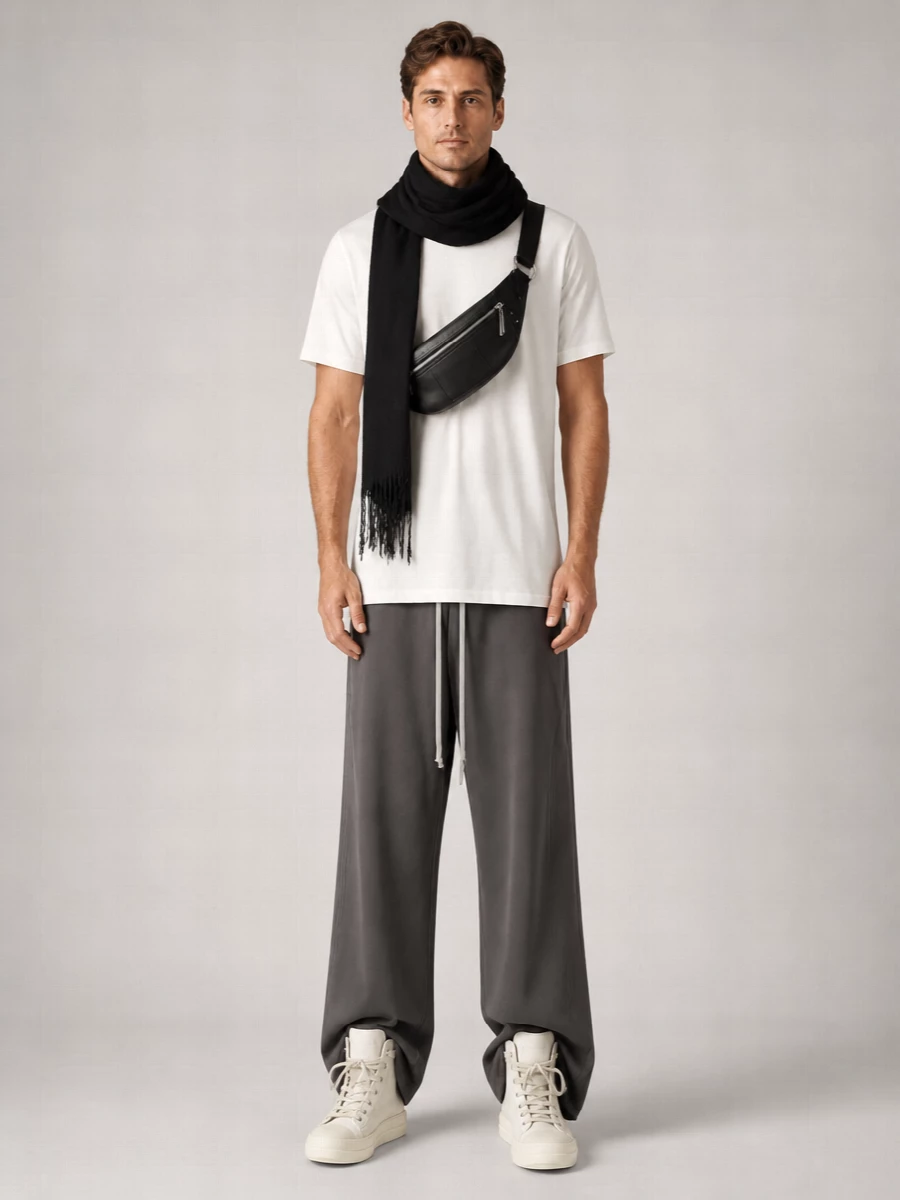 Rick Owens Leather Sneakers