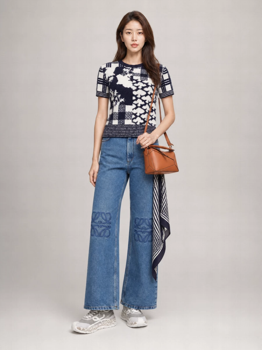 Loewe embroidered wool sweater