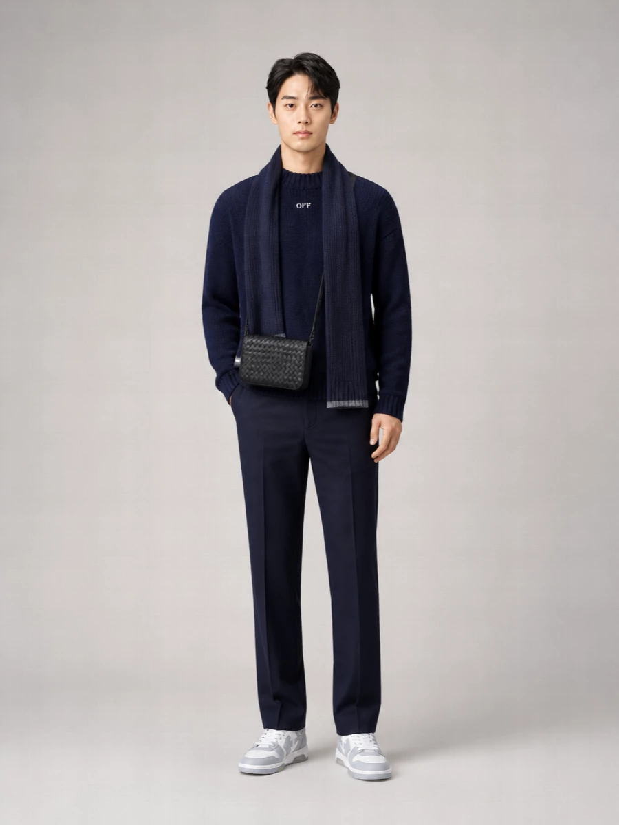 Off-White Wool Crewneck Jumper