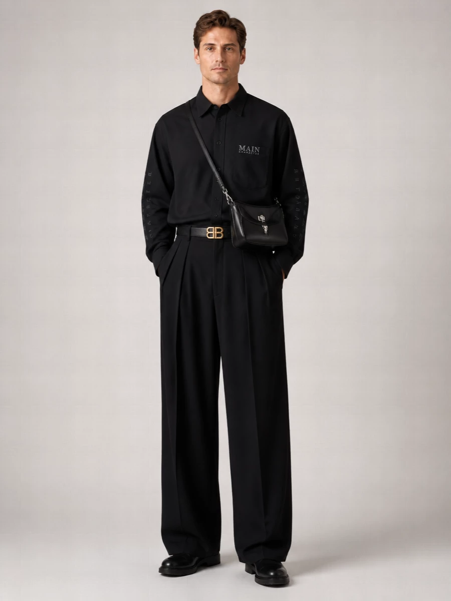 Balenciaga Loose-Fit Long-Sleeve Shirt