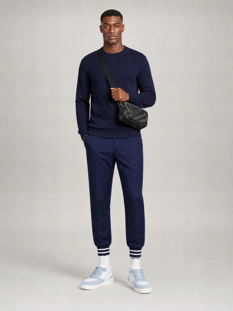 Moschino Ribbed Crewneck Sweater
