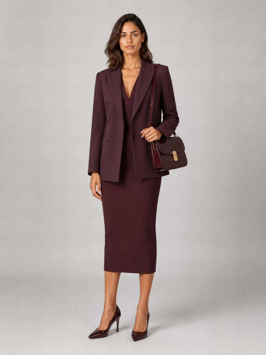 The Frankie Shop Virgin Wool Double-Breasted Blazer