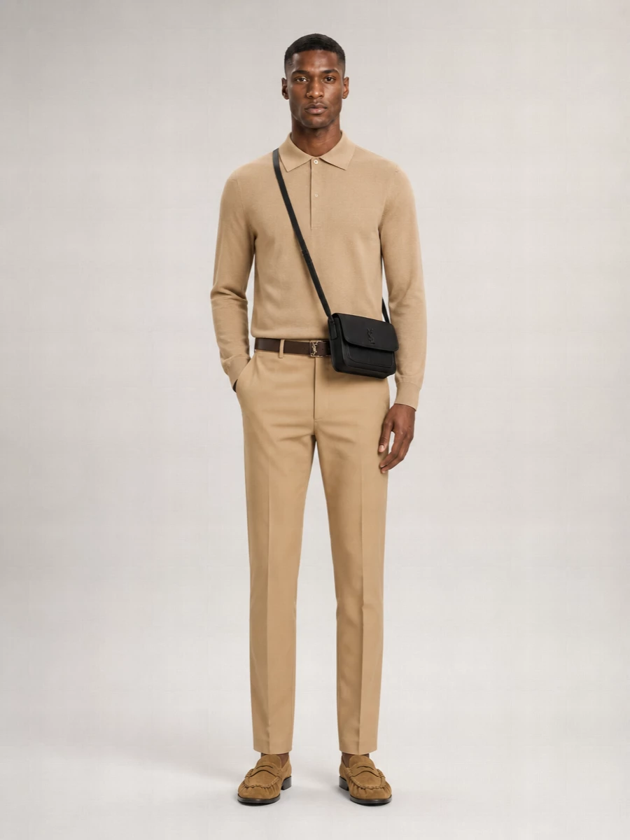 Saint Laurent Cotton Chino Trousers