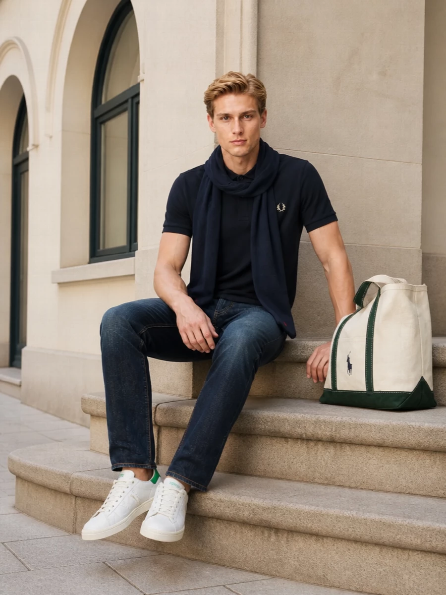 Fred perry polo ralph lauren jeans stan smith