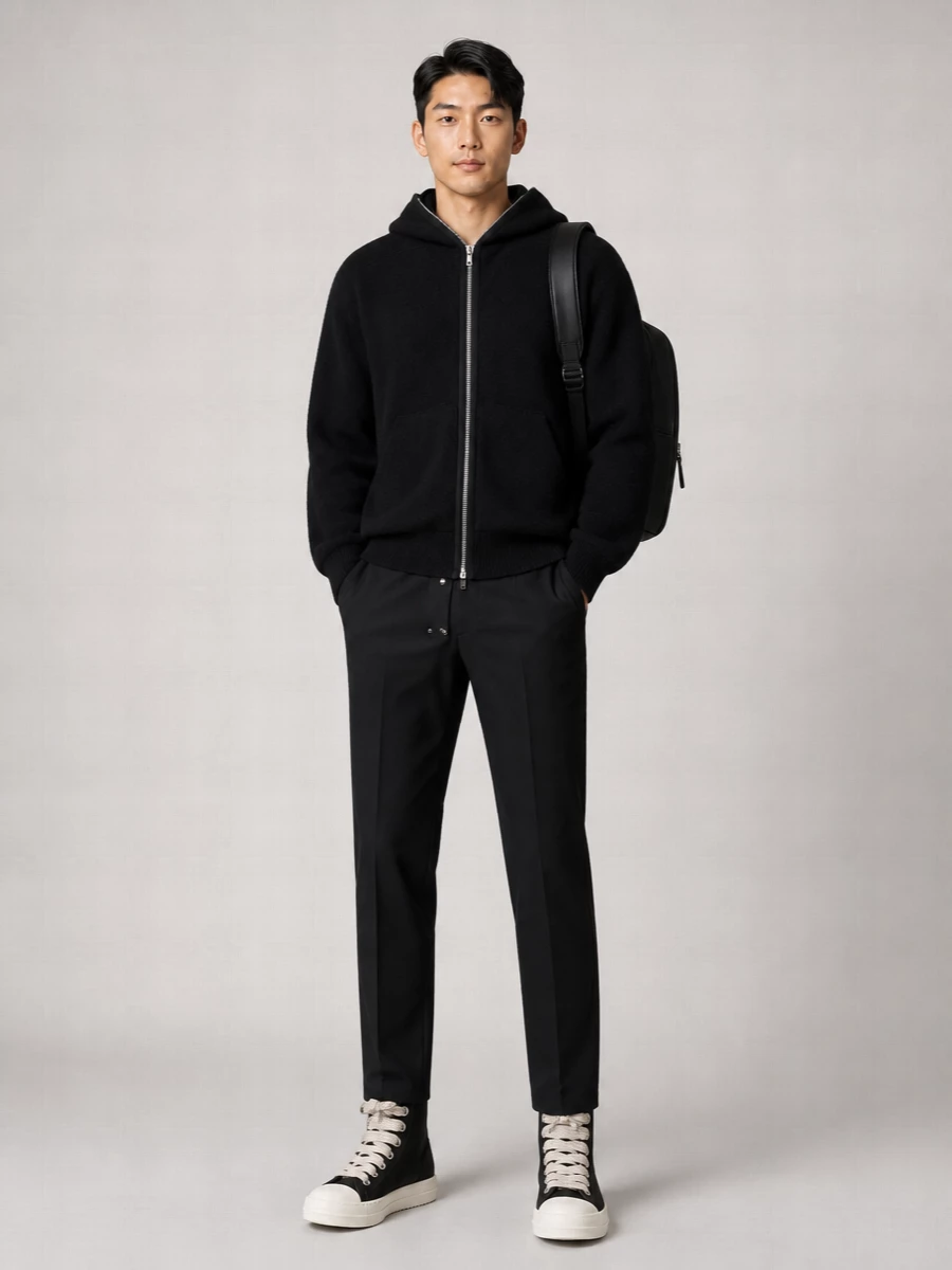 Rick Owens Wool Hooded Jacket
