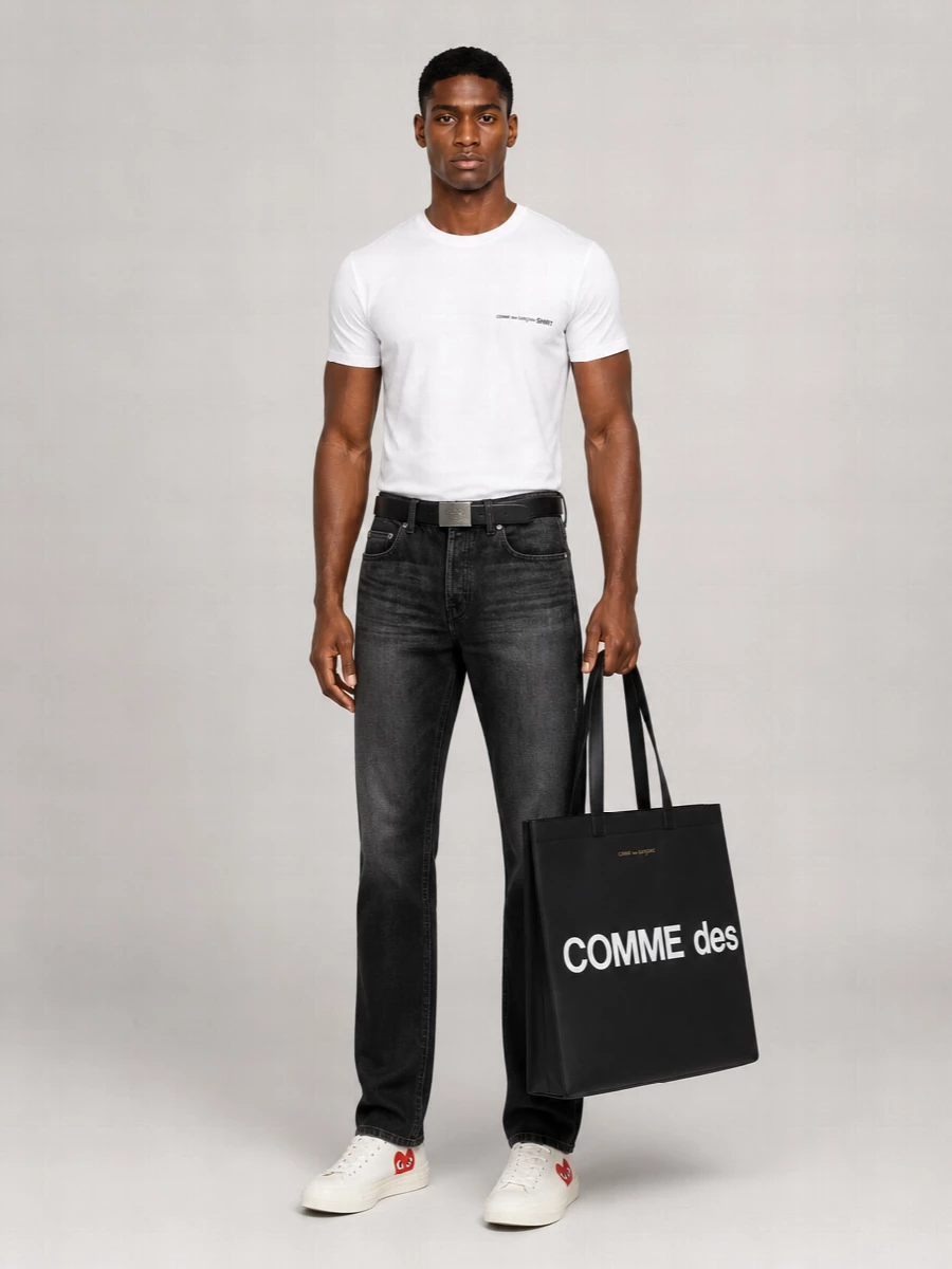 Comme Des Garçons Cotton Logo Print T-Shirt