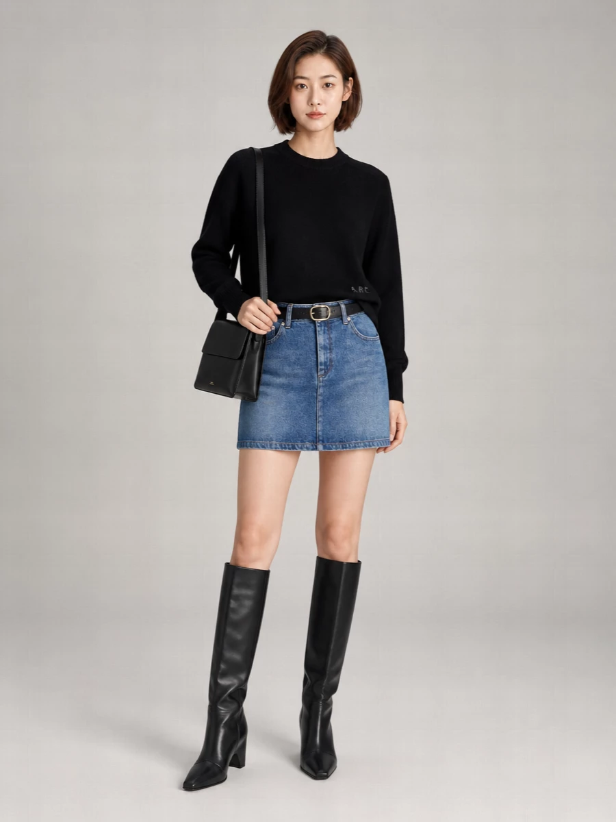 A.p.c. Cotton Darcy Mini Skirt