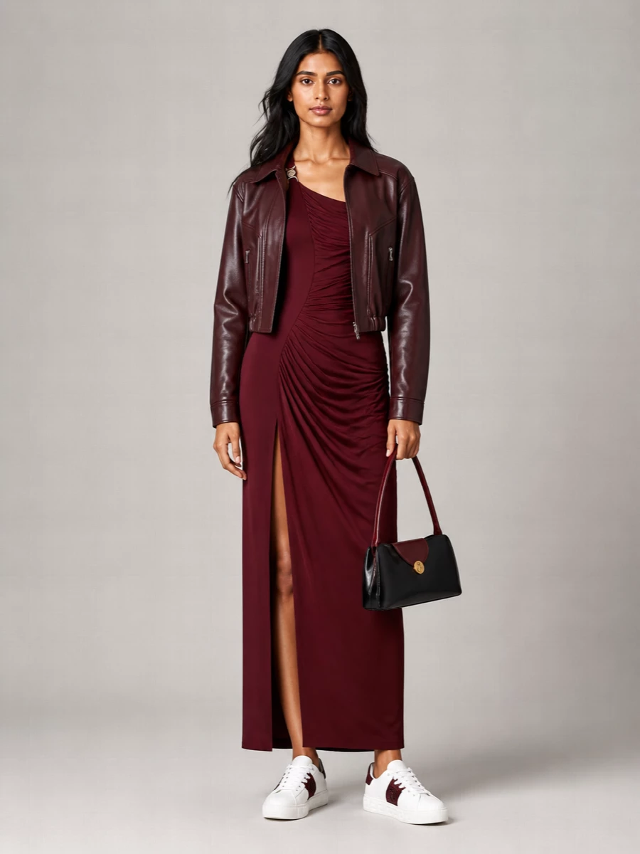 Versace Leather Blouson Jacket