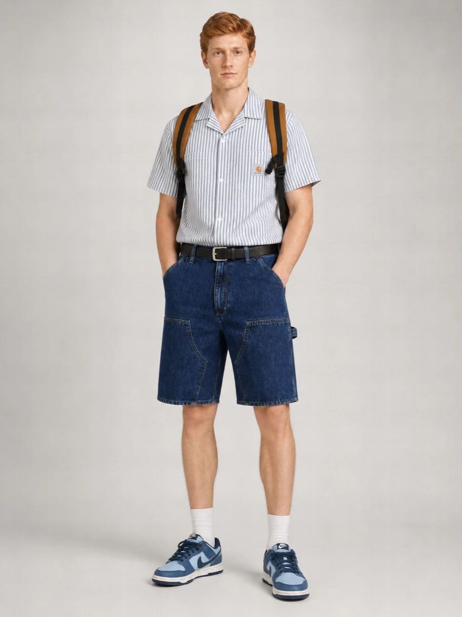 Carhartt Wip Denim Cargo Shorts