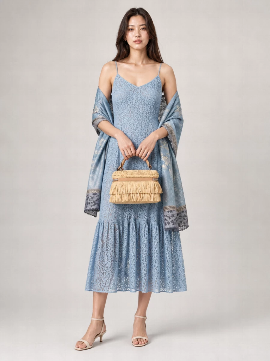 Michael Kors Lace Midi Dress