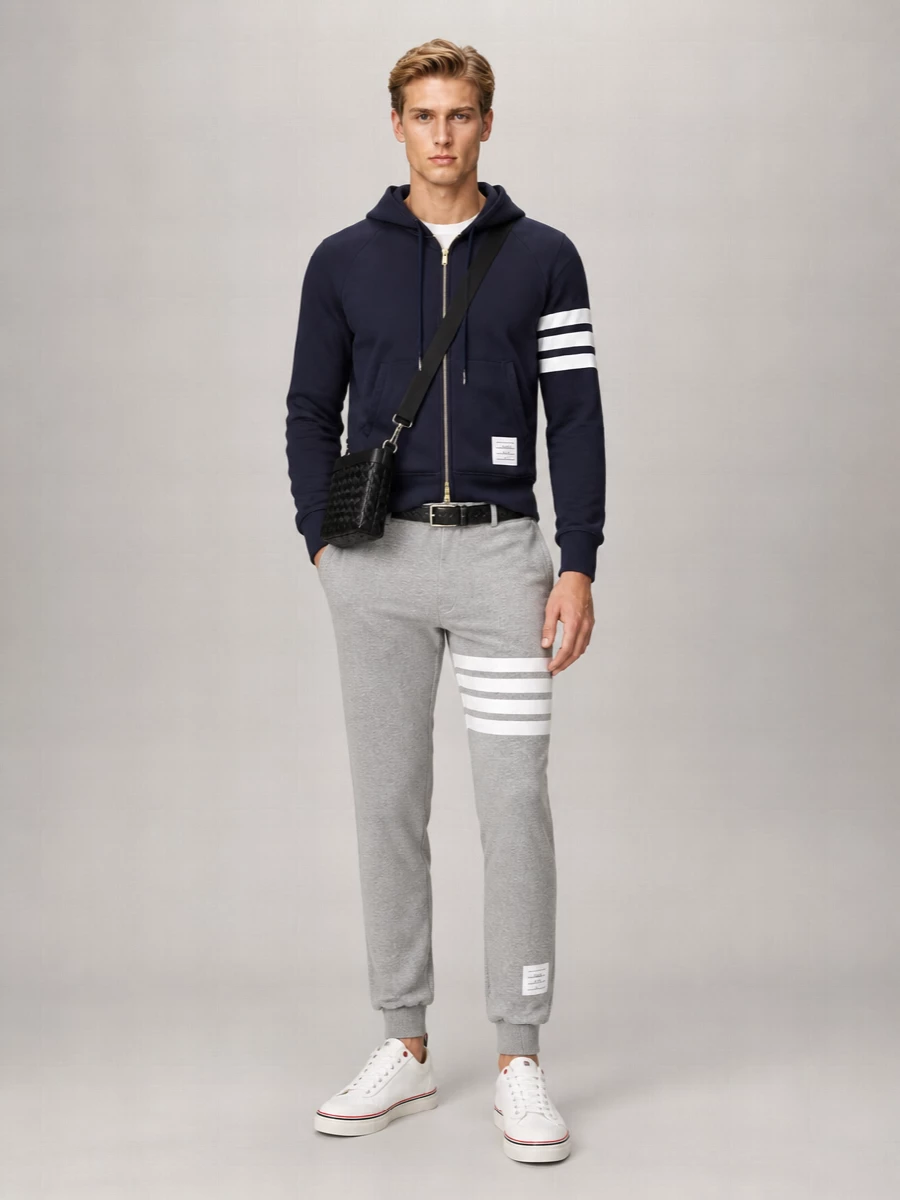 Thom Browne Cotton Zip Hoodie