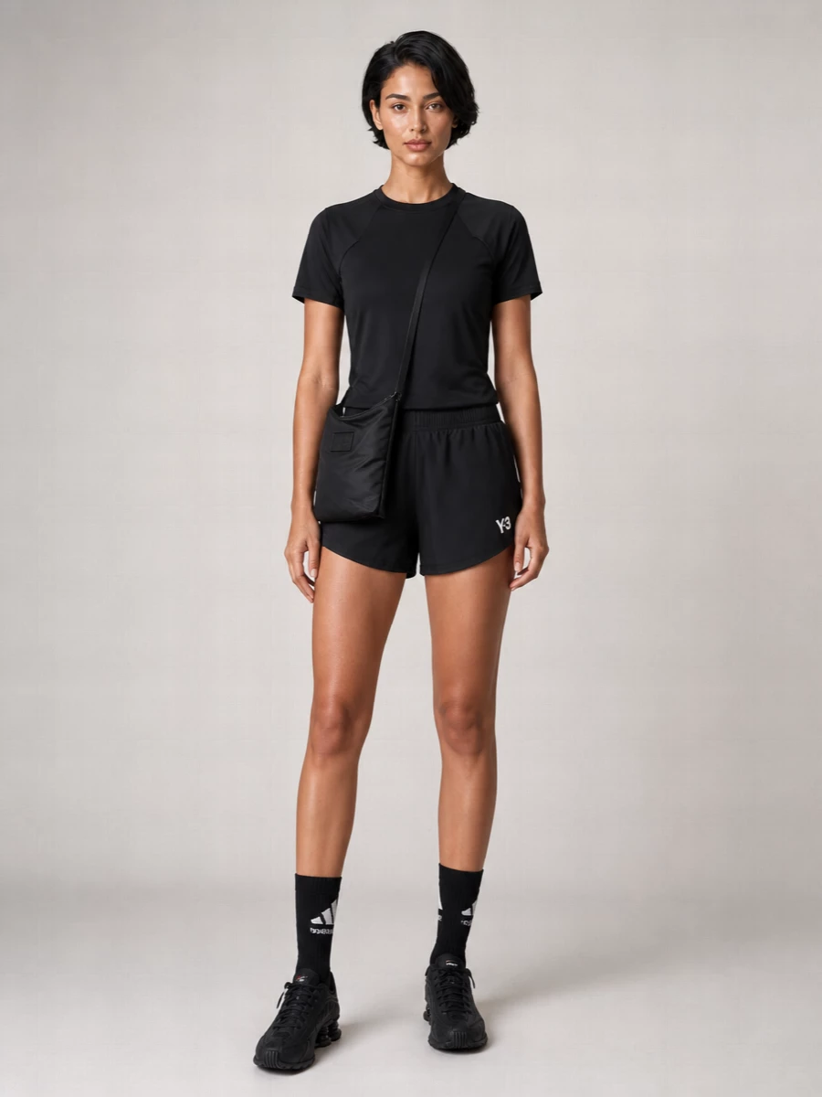 Y-3 Technical W Run Crew Neck Short Sleeve T-Shirt