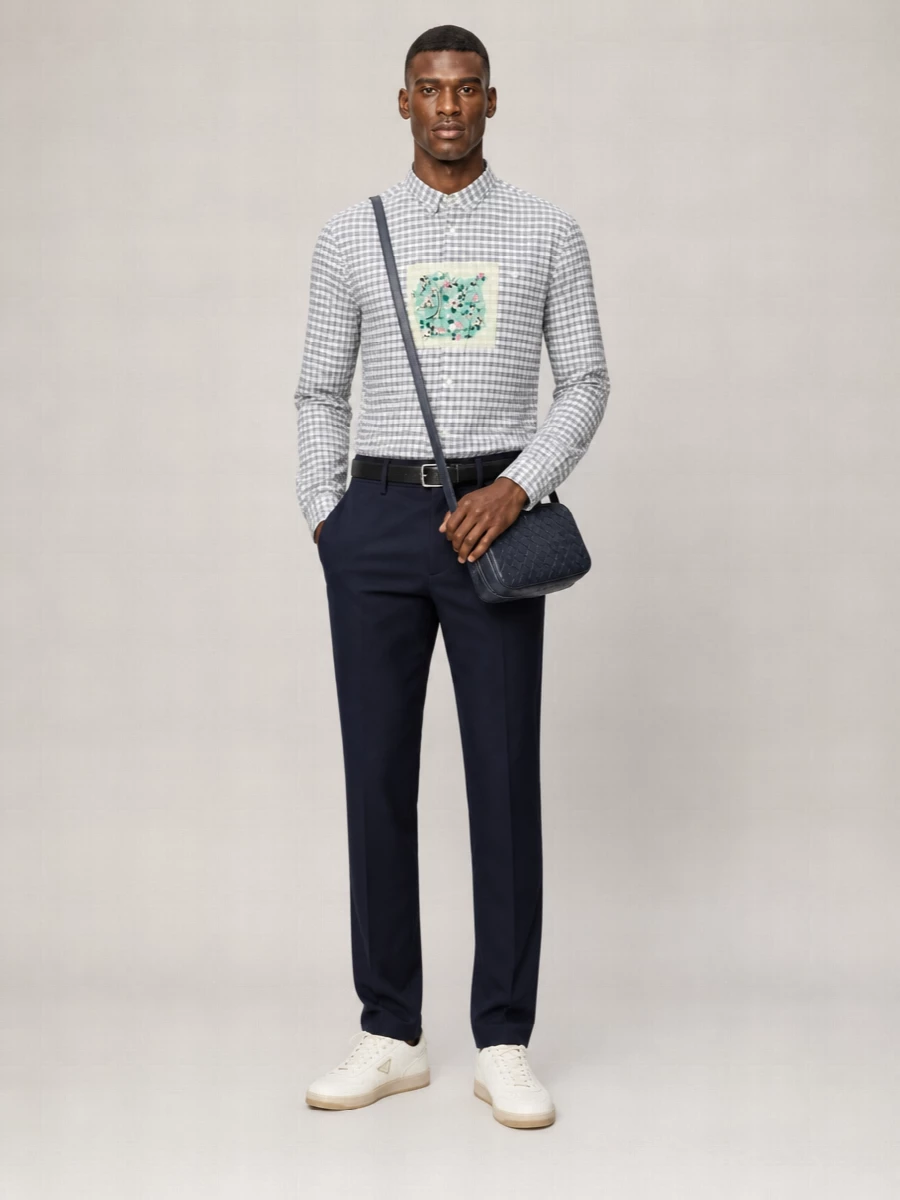Prada Embroidered Cotton Shirt