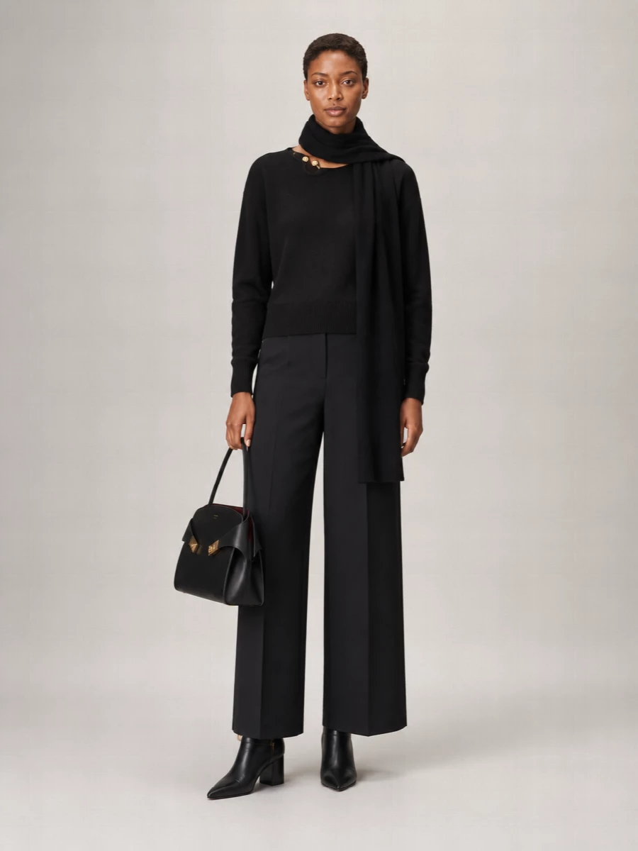 Alberta Ferretti Wool Silk Cashmere Sweater