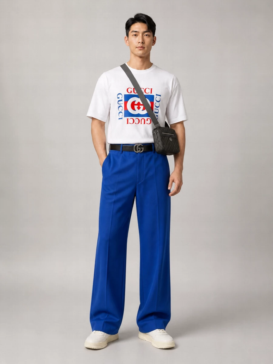 Gucci Wool Wide-Leg Trousers