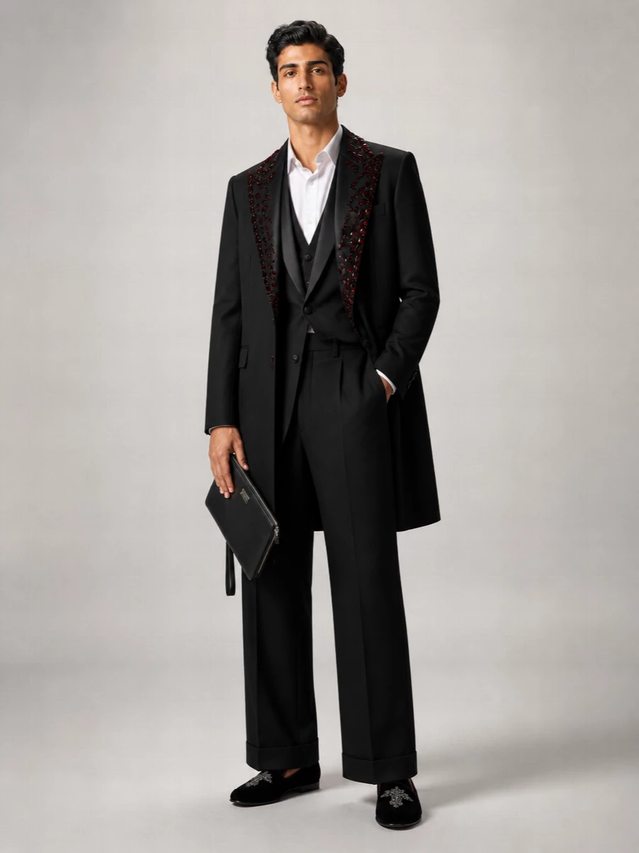 Dolce&Gabbana Crystal Embellished Two Piece Suit