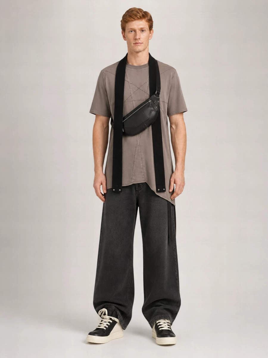 Rick Owens Drkshdw pentagram stitch cotton short-sleeve t-shirt