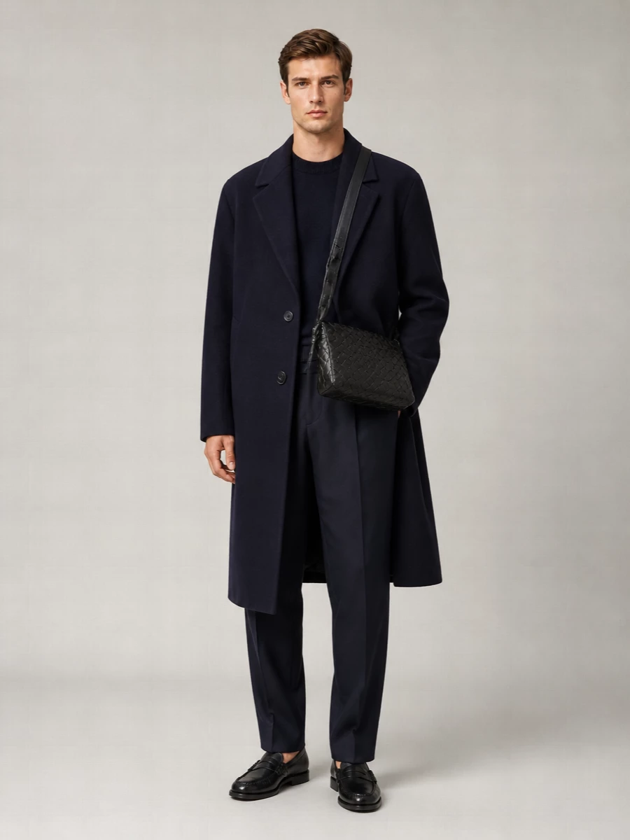 Studio Nicholson Cashmere Wool Single-Breasted Coat