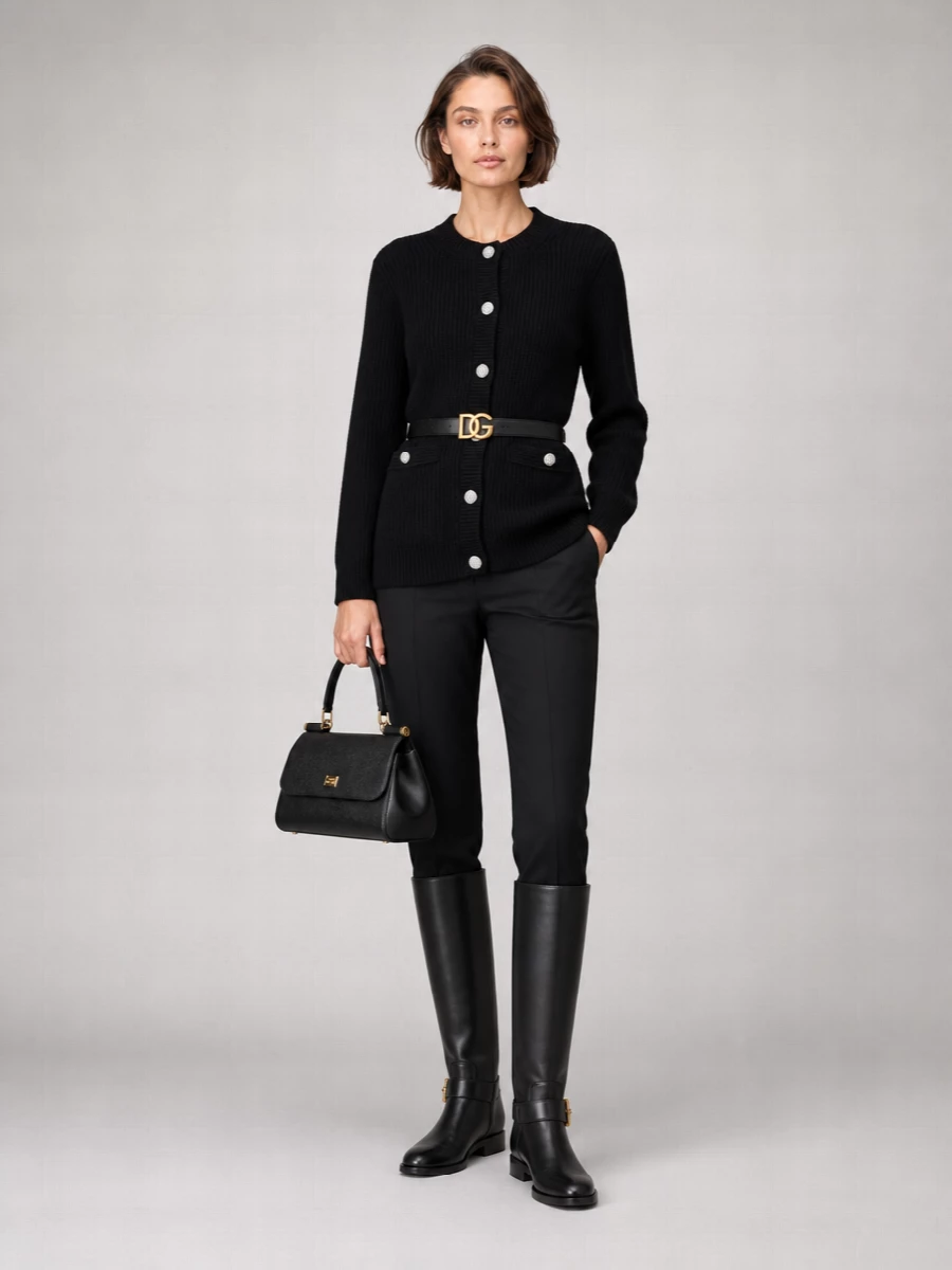 Dolce&Gabbana Virgin Wool Oversized Cardigan