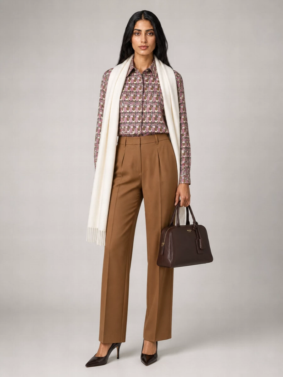 Max Mara Silk Printed Shirt