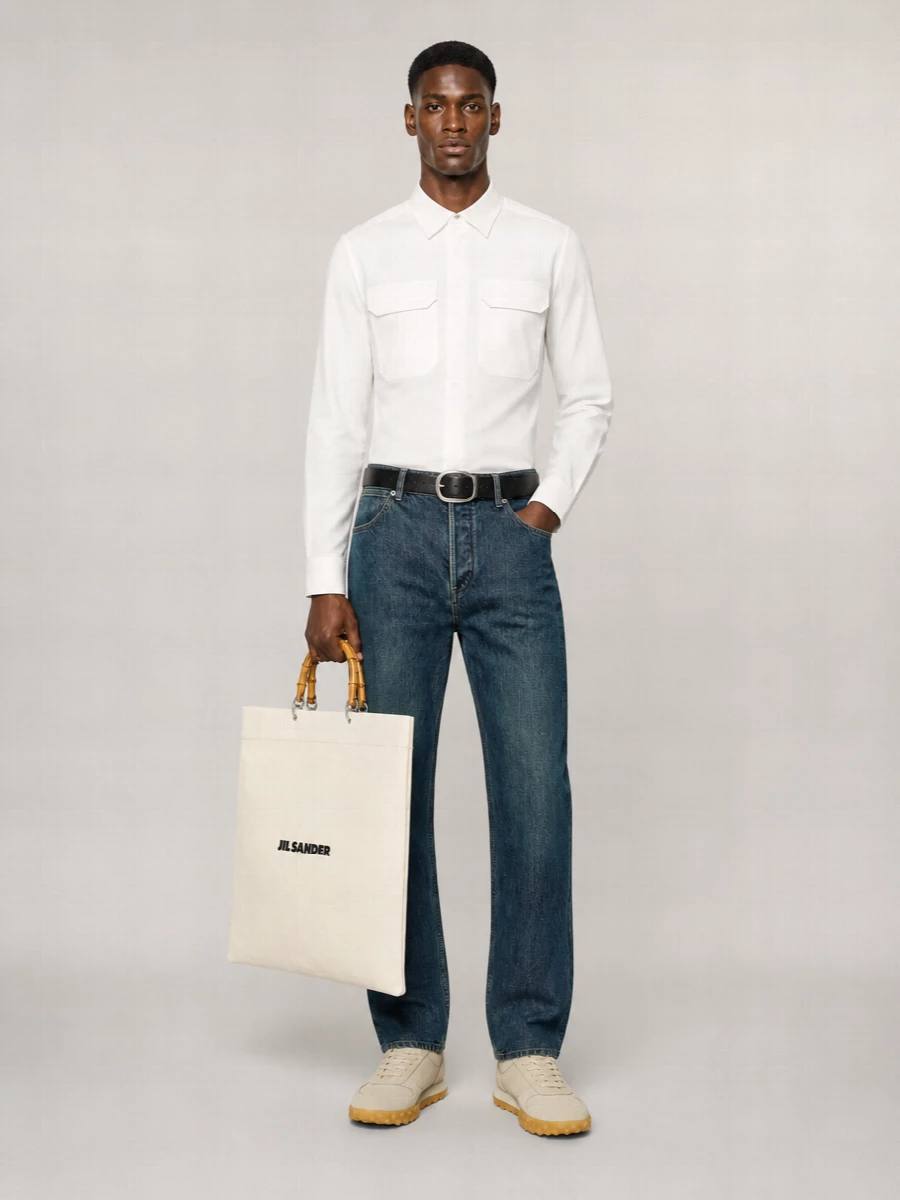 Jil Sander Denim Straight-Leg Trousers