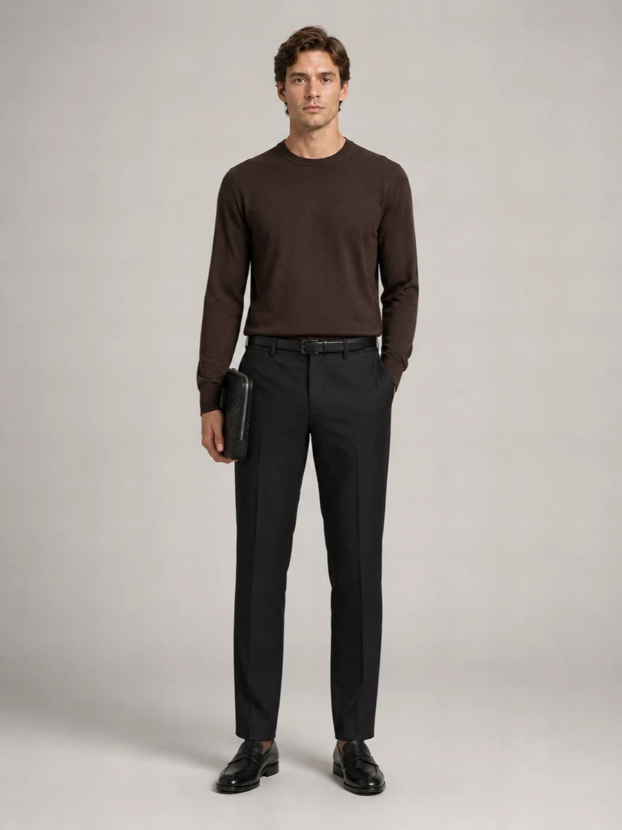 Pt Torino Virgin Wool Tailored Trousers