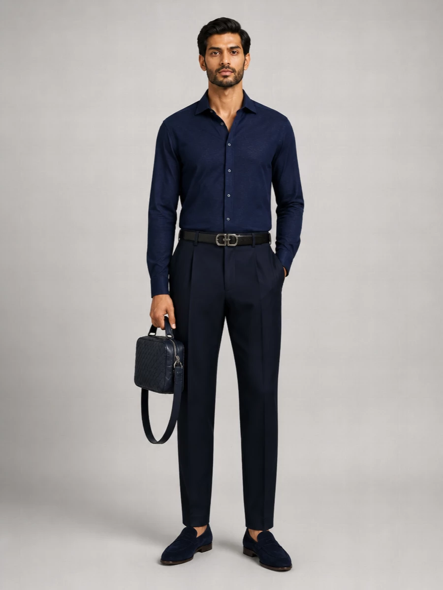 Brunello Cucinelli Cotton Regular-Fit Pleated Straight-Leg Tailored Trousers