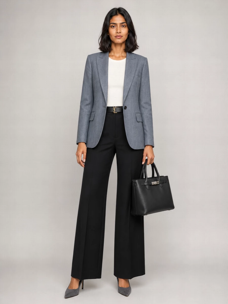 Elisabetta Franchi Oversized Single-Breasted Suit Jacket