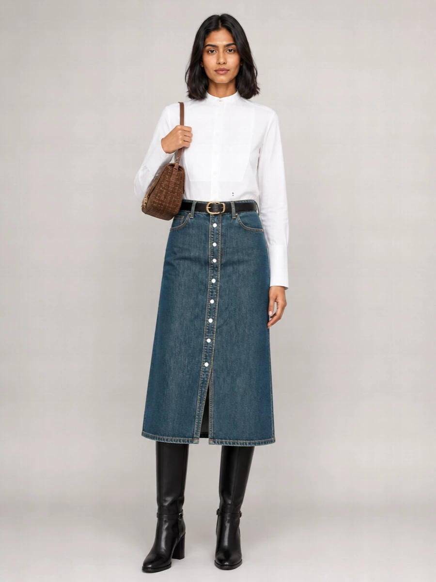 Fendi Leather Thin Belt