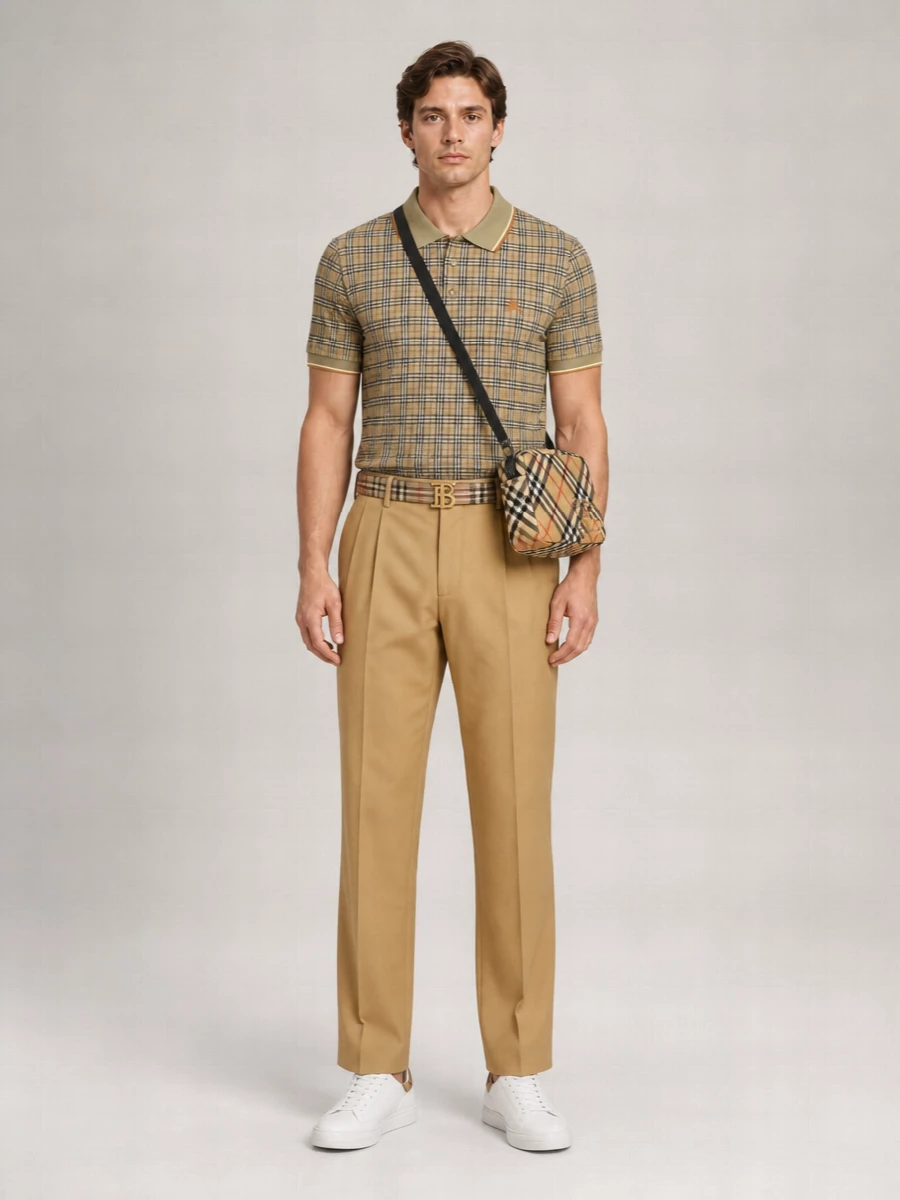 Burberry Check Polo Shirt