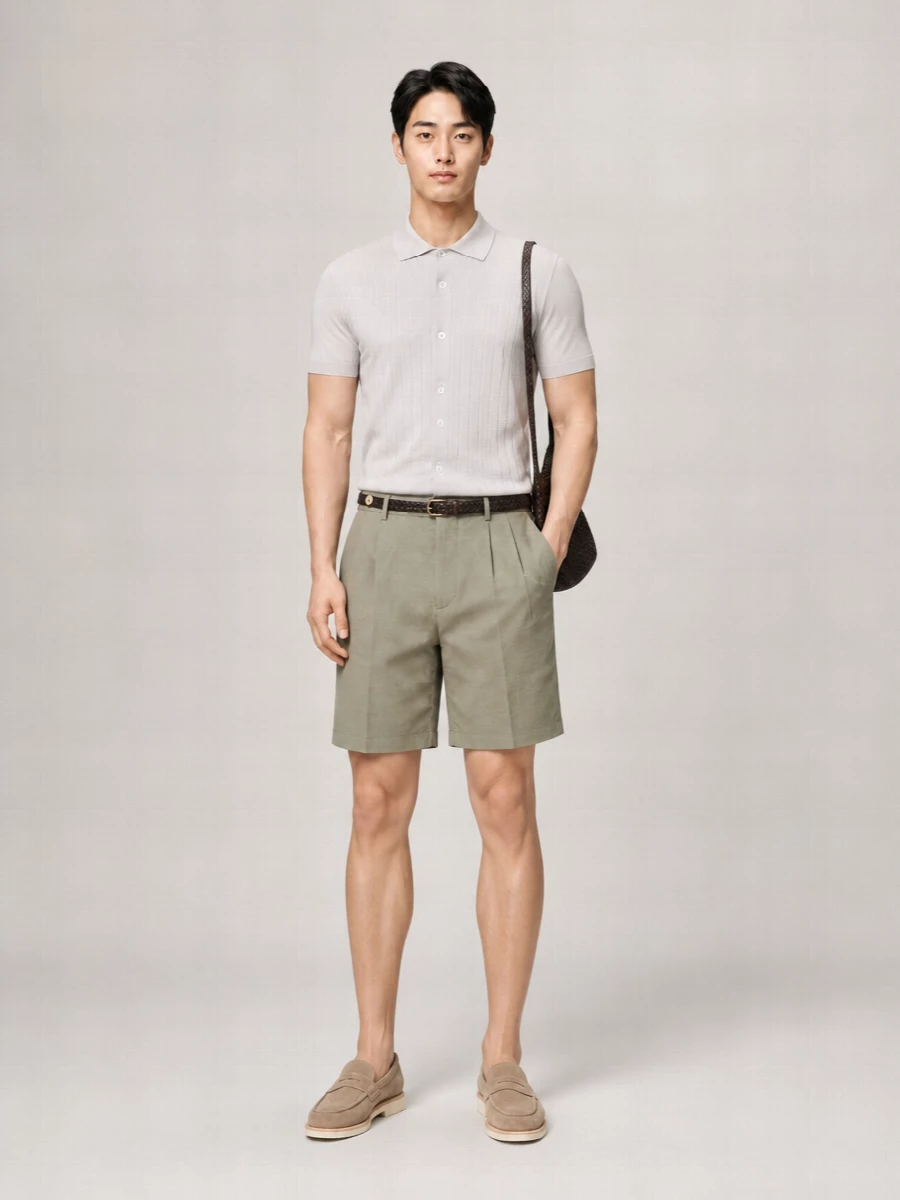 Brunello Cucinelli Cotton Linen Bermuda Shorts