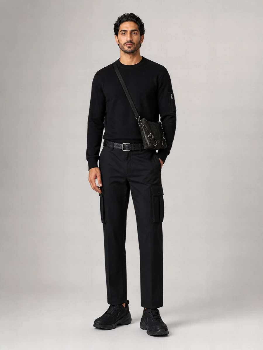 Givenchy Cotton Straight-Leg Cargo Trousers