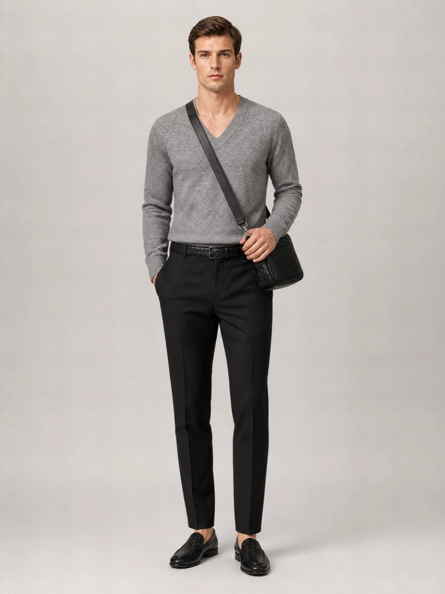 Bottega Veneta wool and cashmere v-neck regular-fit jumper