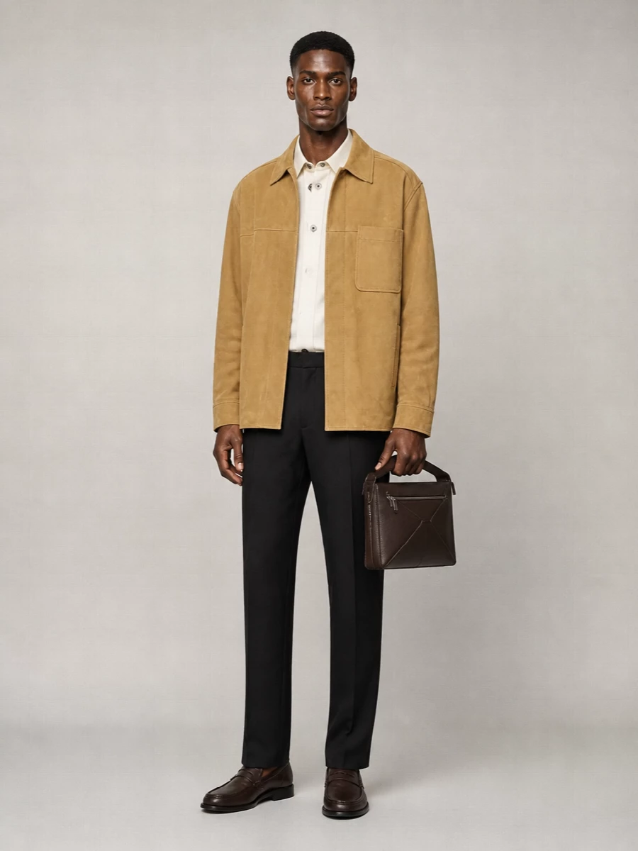 Loewe Suede Shirt Jacket
