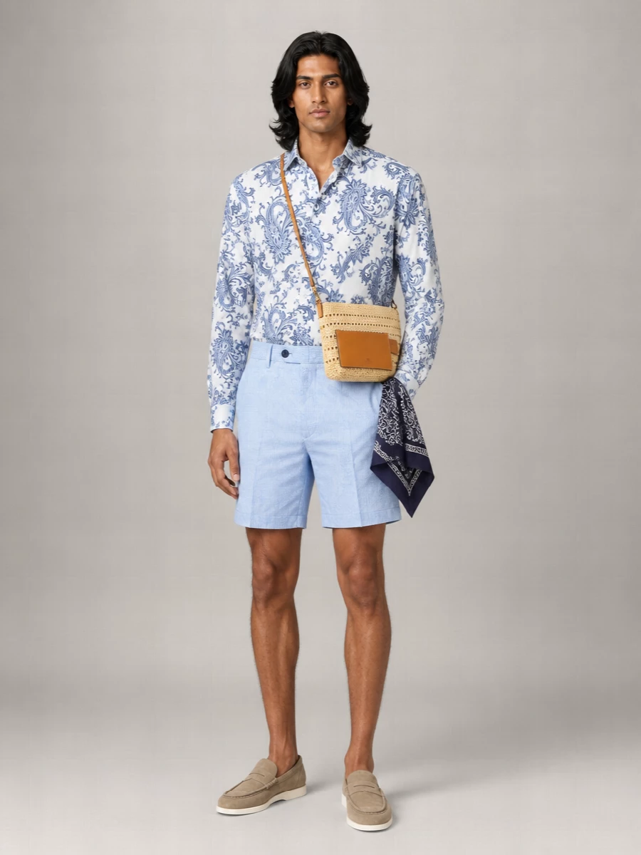 Etro Paisley Floral-Print Regular-Fit Shirt