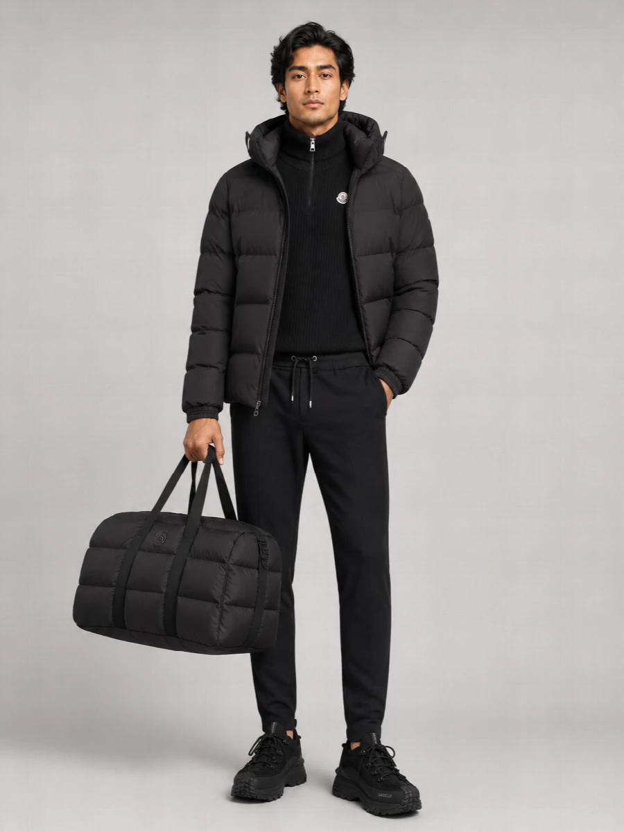 Moncler Down Hooded Puffer Jacket