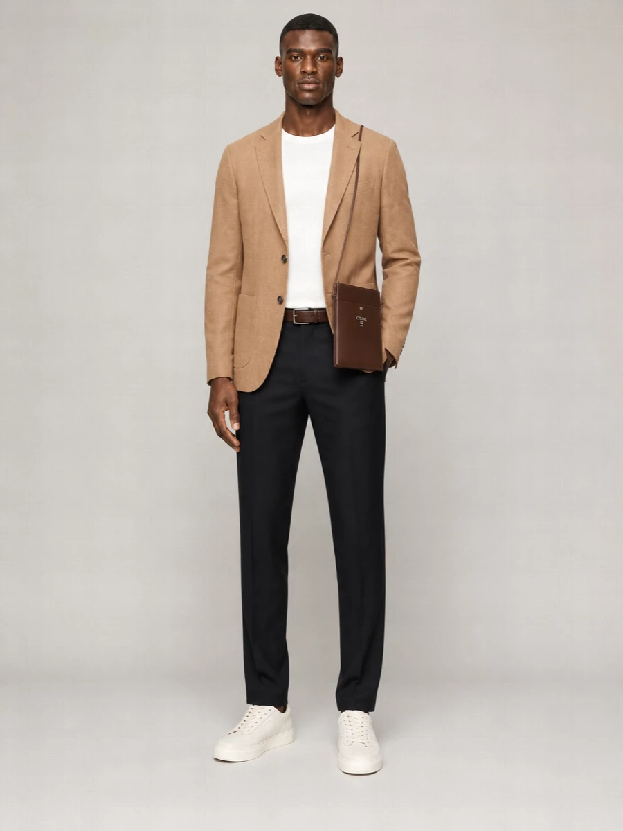 Herno Linen Single-Breasted Suit Jacket