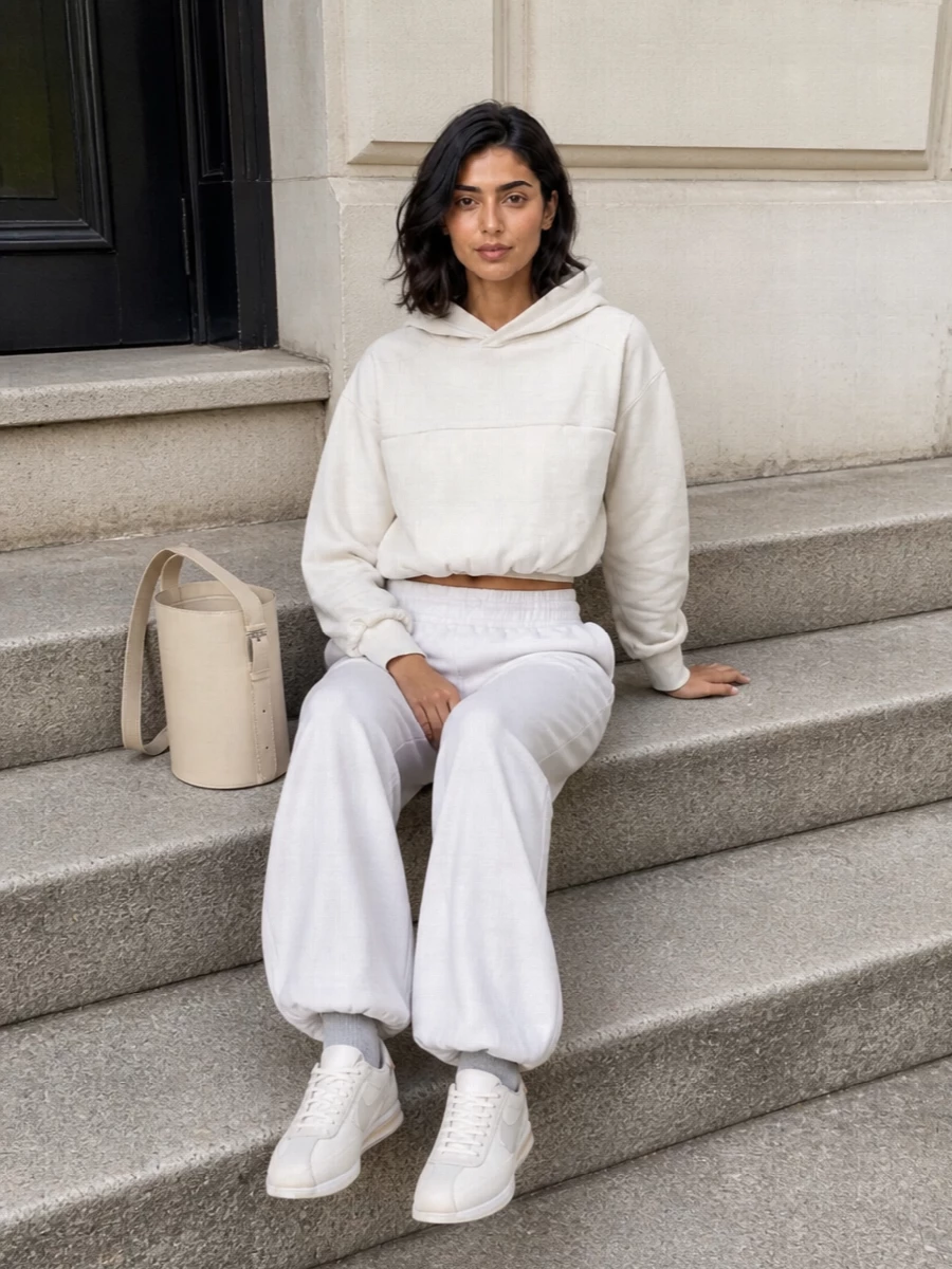 Entire studios hoodie wide leg pants nike sneakers