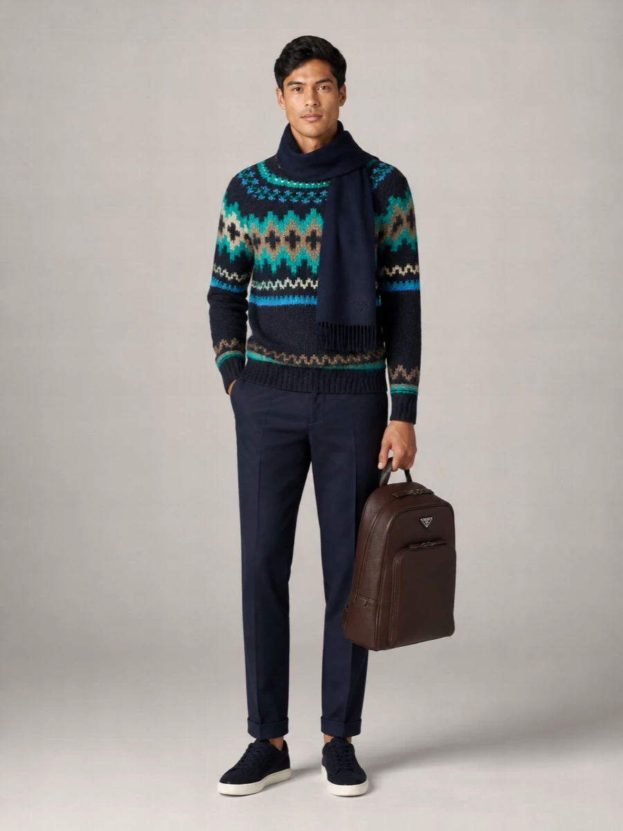 Paul Smith Embroidered Wool And Alpaca Jumper