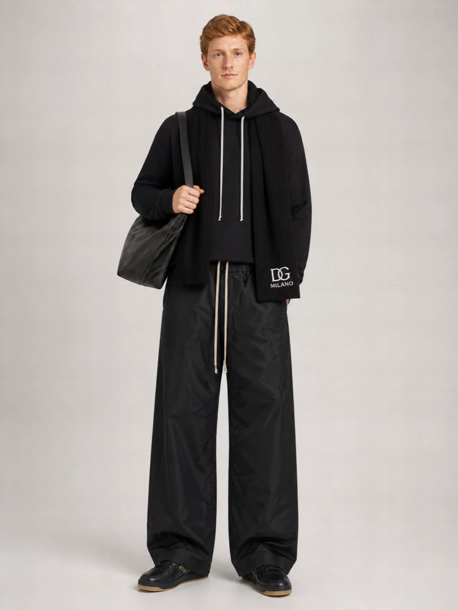 Rick Owens Drkshdw Nylon Wide-Leg Trousers