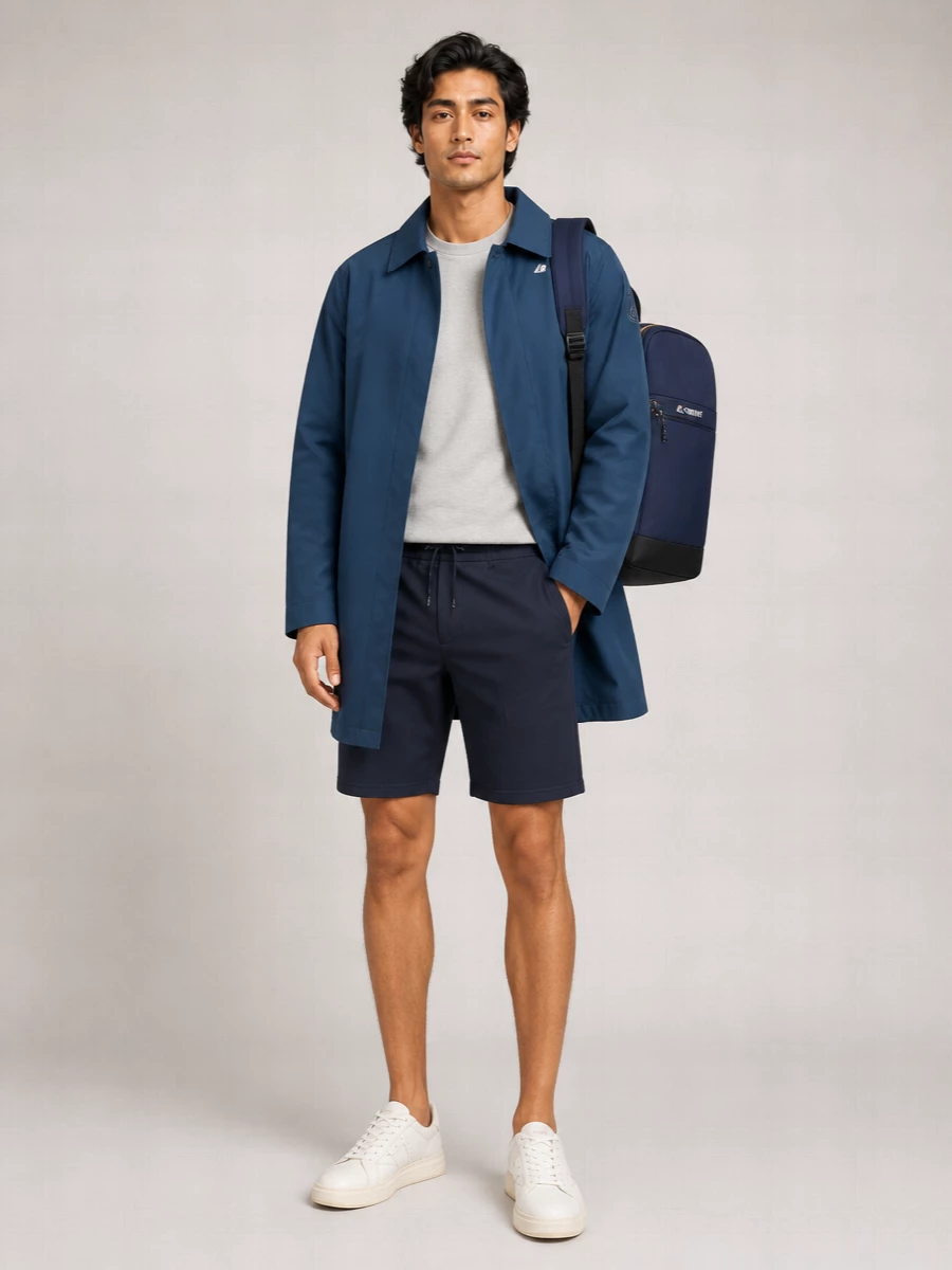 K-Way Technical Fabric Long Coat